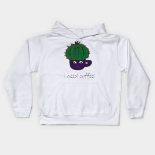 I need coffee Kids Hoodie